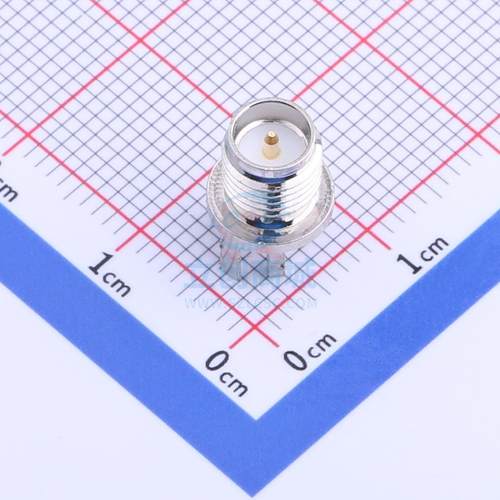 RF同轴连接器（天线座） 圆形夹板式SMA母头公针FOR PCB L11.4 HJ