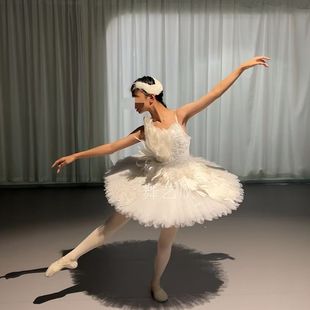 芭蕾演出裙白天鹅 天鹅之死变奏TUTU定制白色羽毛挂橱窗款式新款