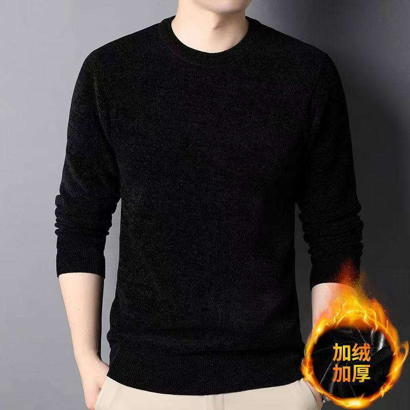 JZ秋冬新款纯色半高领羊毛衫百搭男士针织衫中青年打底毛衫男装