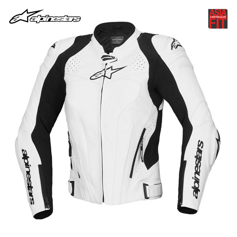 A星ALPINESTARS女士GP-4骑行皮衣机车摩托车防摔修身显瘦赛车服