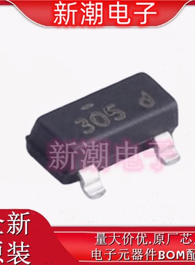 FDV305N 场效应管 N-CH 20V 0.9A 封装SOT-23 全新原厂安森美