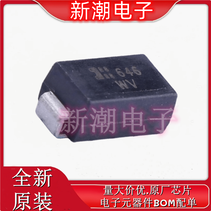 SMAJ85CA-13-F 丝印WV 双向 :85V 瞬态抑制二极管 DO-214AC 原装