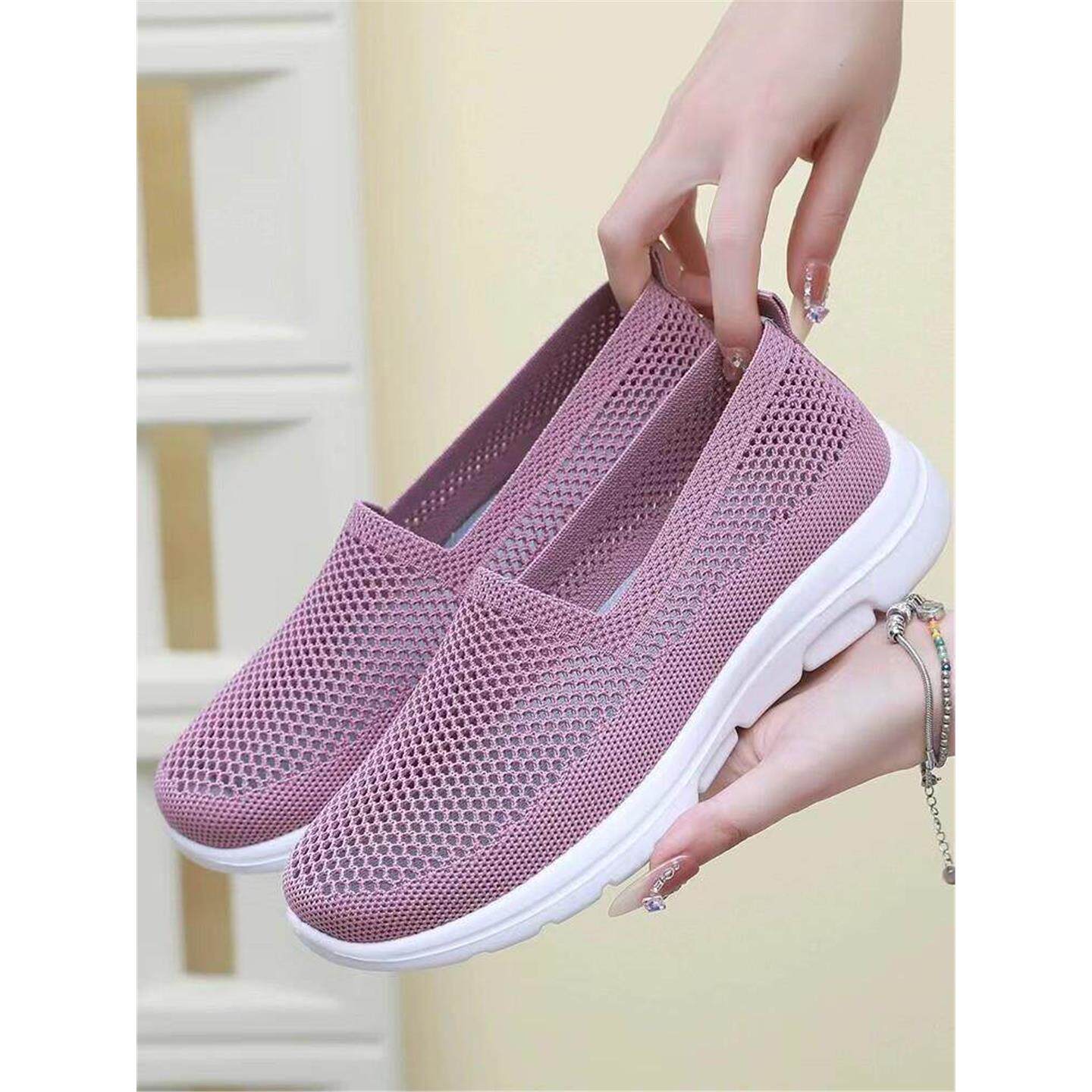 夏季老北京布鞋网鞋女透气网面薄款妈妈鞋防滑软底健步运动老人鞋