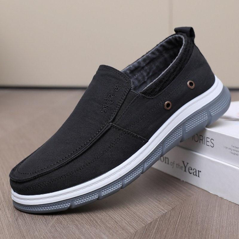 新款老北京布鞋男士透气软底防滑爸爸鞋一脚蹬休闲鞋48大码帆布鞋,流行男鞋,布鞋,淘宝优惠券,粉丝福利购,淘宝优惠卷