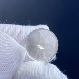 天然水晶黄铜矿吊坠圆珠DIY水晶单珠饰品项链11mm一物一图