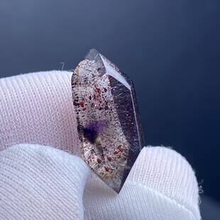 天然水晶紫晶发随形吊坠裸石DIY紫发饰品项链可做戒指一物一图