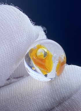 天然水晶油胆吊坠圆珠DIY水胆单珠饰品项链9mm一物一图