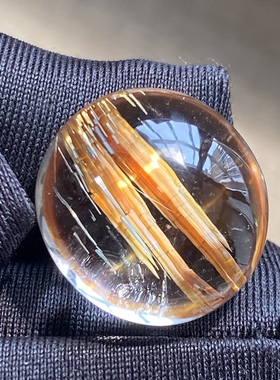 天然水晶钛晶吊坠裸石男女款发晶饰品项链挂坠 一物一图