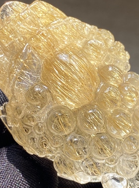 天然水晶发晶金蟾吊坠男女款水晶饰品项链挂坠 一物一图