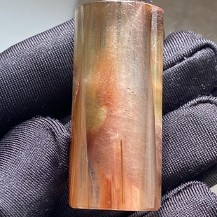 天然水晶红兔毛吊坠男女款 兔毛水晶项链挂坠一物一图