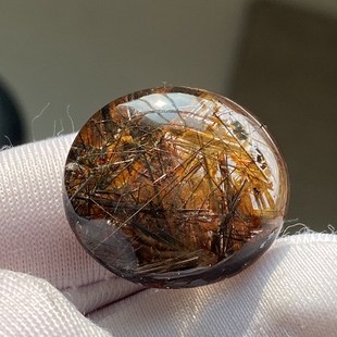 天然水晶网状发吊坠裸石男女款 发晶项链挂坠饰品女一物一图