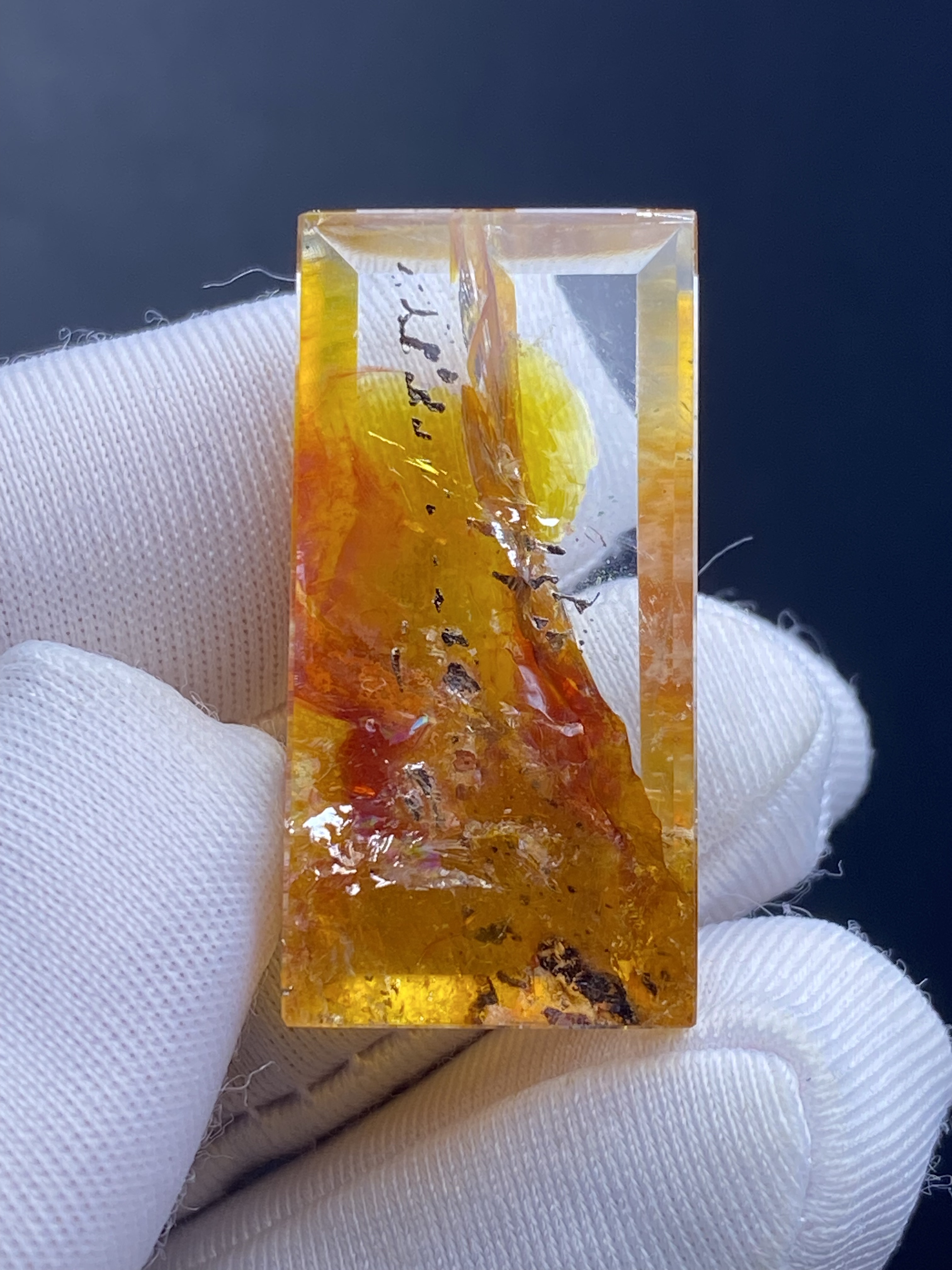 天然水晶黄胶花黄铜矿吊坠裸石男女款水晶项链挂坠 一物一图