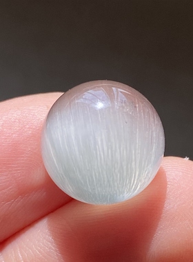 天然水晶顺发蓝兔毛吊坠圆珠DIY兔毛单珠饰品项链12.5mm一物一图