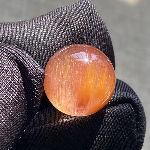 天然水晶顺发红兔毛吊坠圆珠DIY兔毛单珠饰品项链12.5mm一物一图