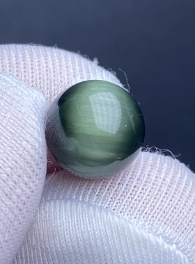 天然水晶顺发绿兔毛吊坠圆珠DIY兔毛单珠饰品项链10mm可做戒指