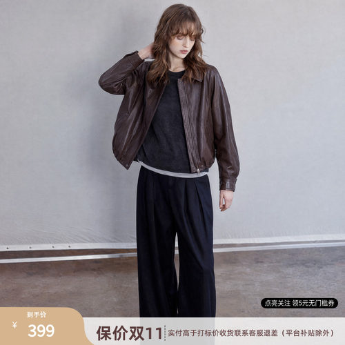 翻领设计、暗门襟金属拉链
