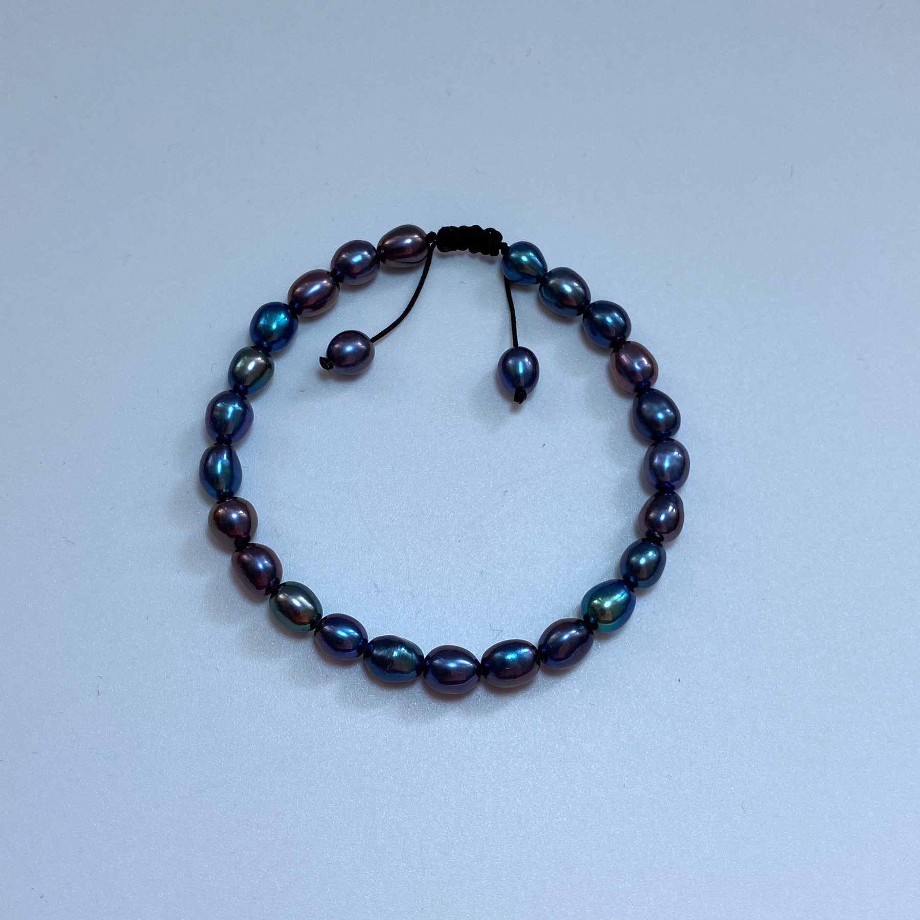 5-6mm天然米形淡水珍珠手链黑色抽拉绳水滴形手串手饰女款礼物,珠宝/钻石/翡翠,手饰,淘宝优惠券,粉丝福利购,淘宝优惠卷