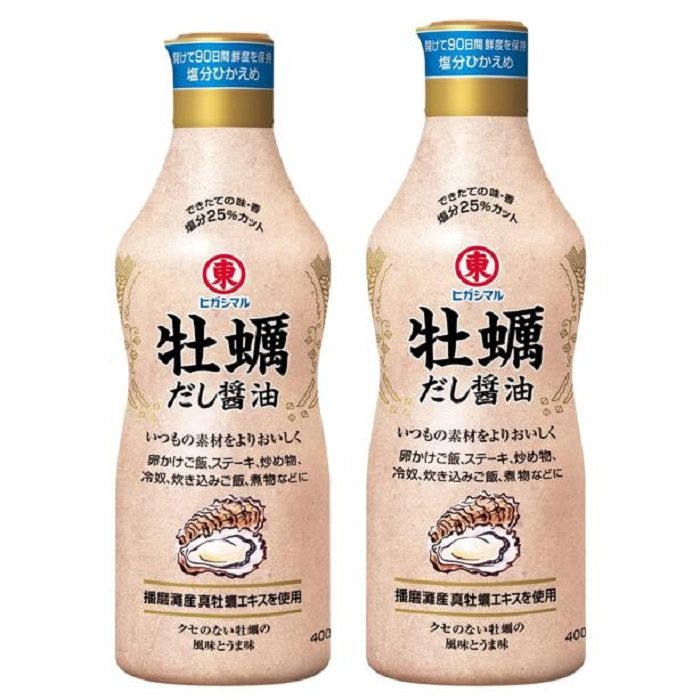 日本制しょうゆ日本东印牡蛎出汁酱油牡蛎酱油蘸酱油400ml×2瓶