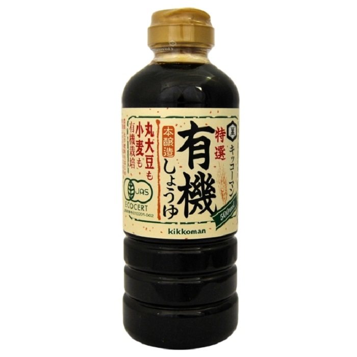 日本产キッコーマン特選有機酱油JAS有机万字牌酱油本酿造酱油