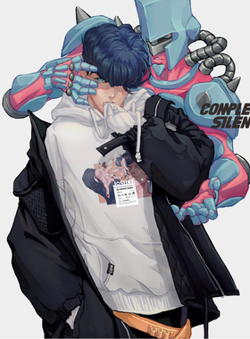 COMPETET SILENCE | JOJO的奇妙冒险同人仗助周边秋冬连帽卫衣