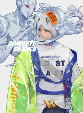 COMPETET SILENCE | 石之海天气预报同人周边短袖纯棉白色圆领T恤