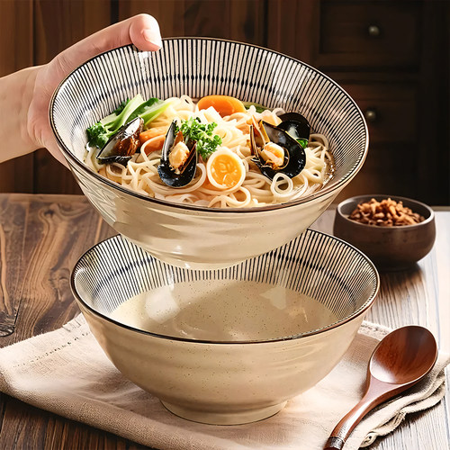 日式陶瓷面碗拉面碗复古家用