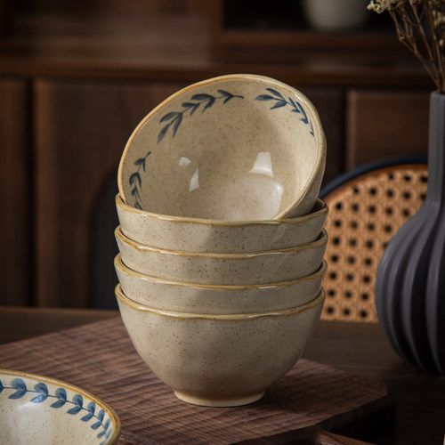 小苍兰2026新款中古风陶瓷饭碗