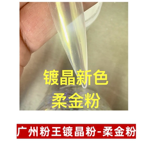 广州粉王镀晶粉柔金粉分装高透高亮美甲极光电镀镜面月光粉魔镜粉