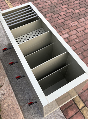 鱼缸上滤干湿分离过滤盒锦鲤缸侧滤过滤器大型鱼池过滤槽带沉淀仓