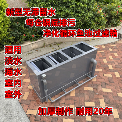 锦鲤鱼池锅底排污过滤箱