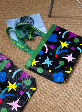 简约家居旅行购物袋便携手提收纳袋编织袋环保袋单肩包超市买菜包