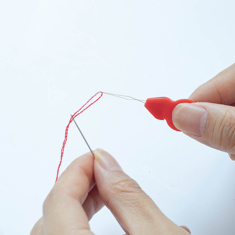 手工缝纫刺绣十字绣配件工具穿线的好帮手细钢丝穿针器