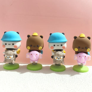 布布熊猫一二玩偶手办桌面车载摆件卡通公仔潮玩男女礼物动漫盲盒