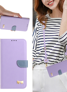 适用于荣耀400手机壳90全包翻盖式200smart电话壳X60防摔honor 300Pro外壳斜跨X9C长绳100保护套400lite皮套