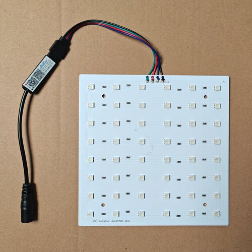 led七彩灯板跳变频闪光源板彩色调光灯