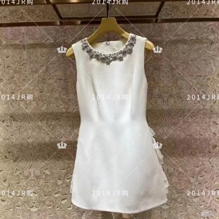 高定钉珠系带蕾丝无袖 女装 连衣裙女XRJ4L24A JR2025秋新款 专柜正品