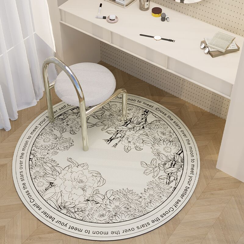 dmf圆形地垫卧室书房垫