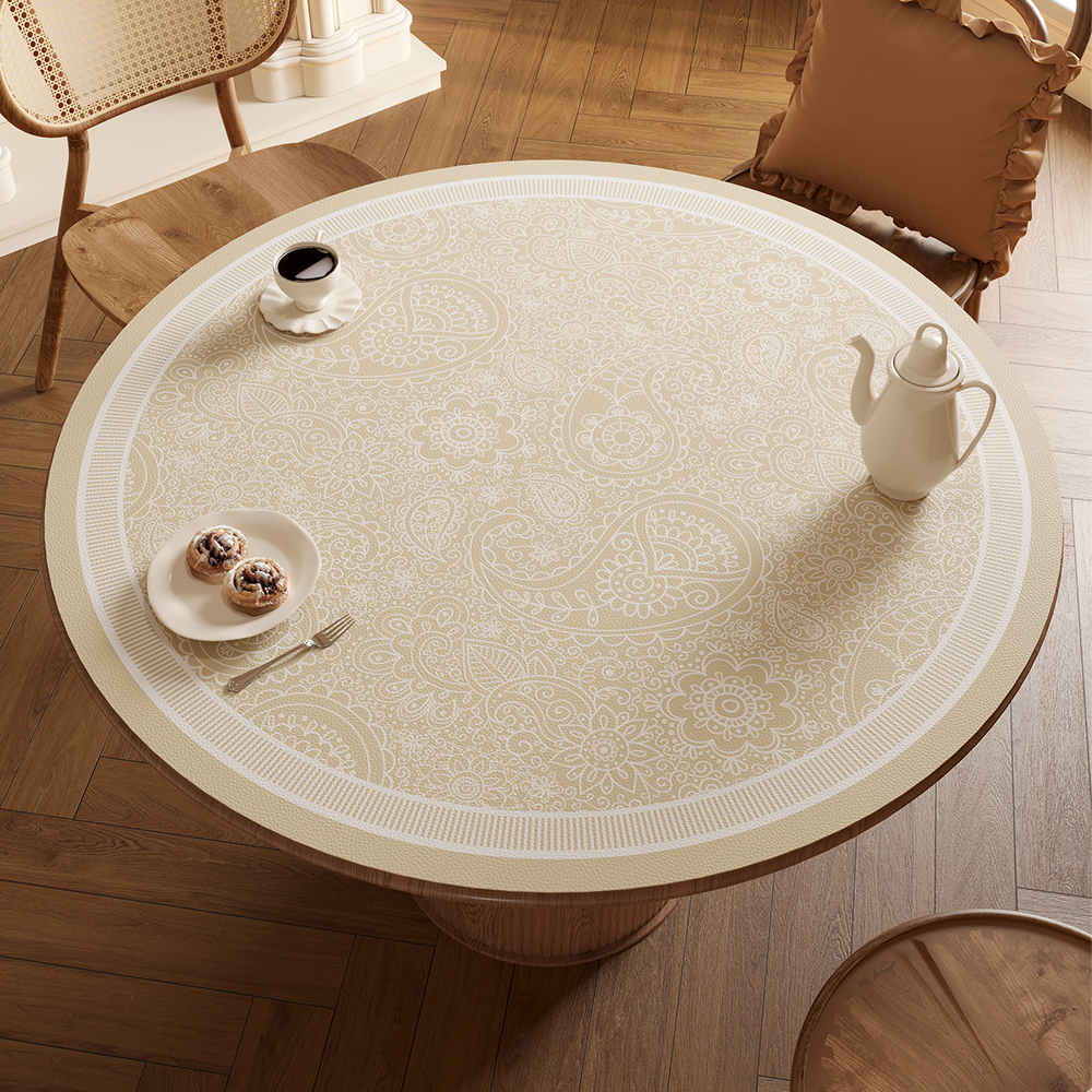 法式轻奢高级感圆形餐桌垫