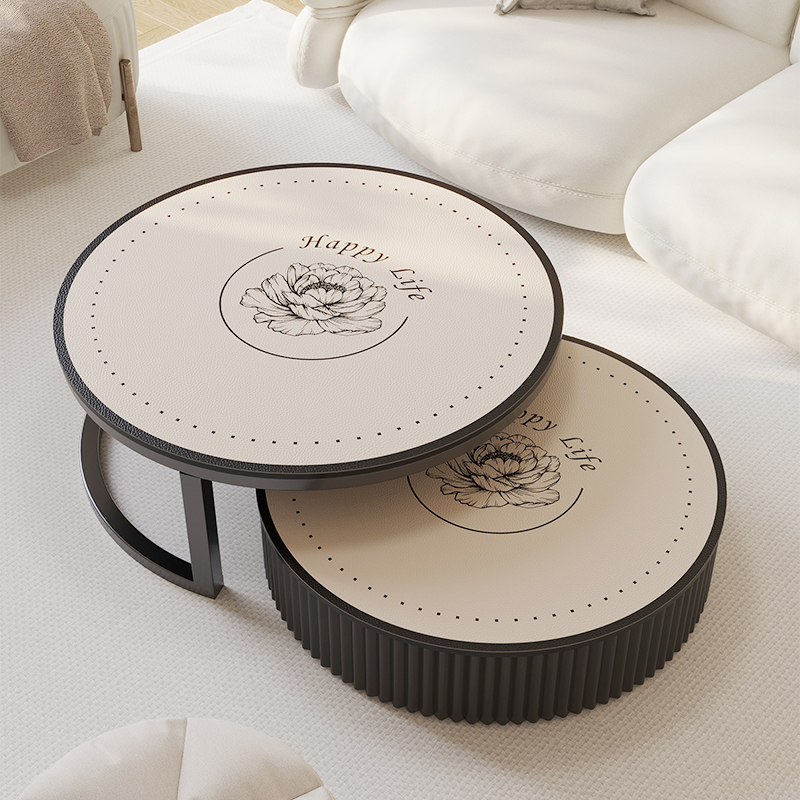 dmf家用圆形茶几保护垫防油防水