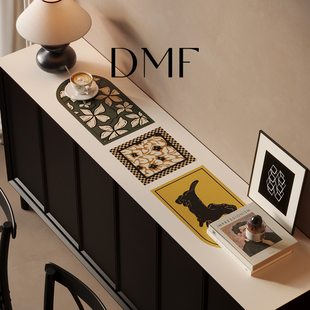DMF新款 复古皮革桌垫电视柜玄关柜餐边柜防水台面保护垫可定制