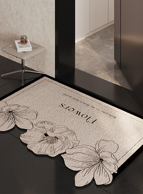 法式入户门丝圈地垫美式玄关门轻奢高级感可裁剪进门门口防滑脚垫