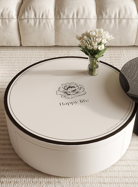 轻奢高级感圆形小茶几桌垫圆桌布家用防水防油防烫客厅餐桌保护垫