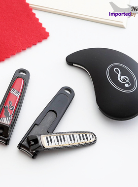 日本制NAKANO音符指甲钳指甲刀磨甲器指甲锉便携创意清新 防飞溅