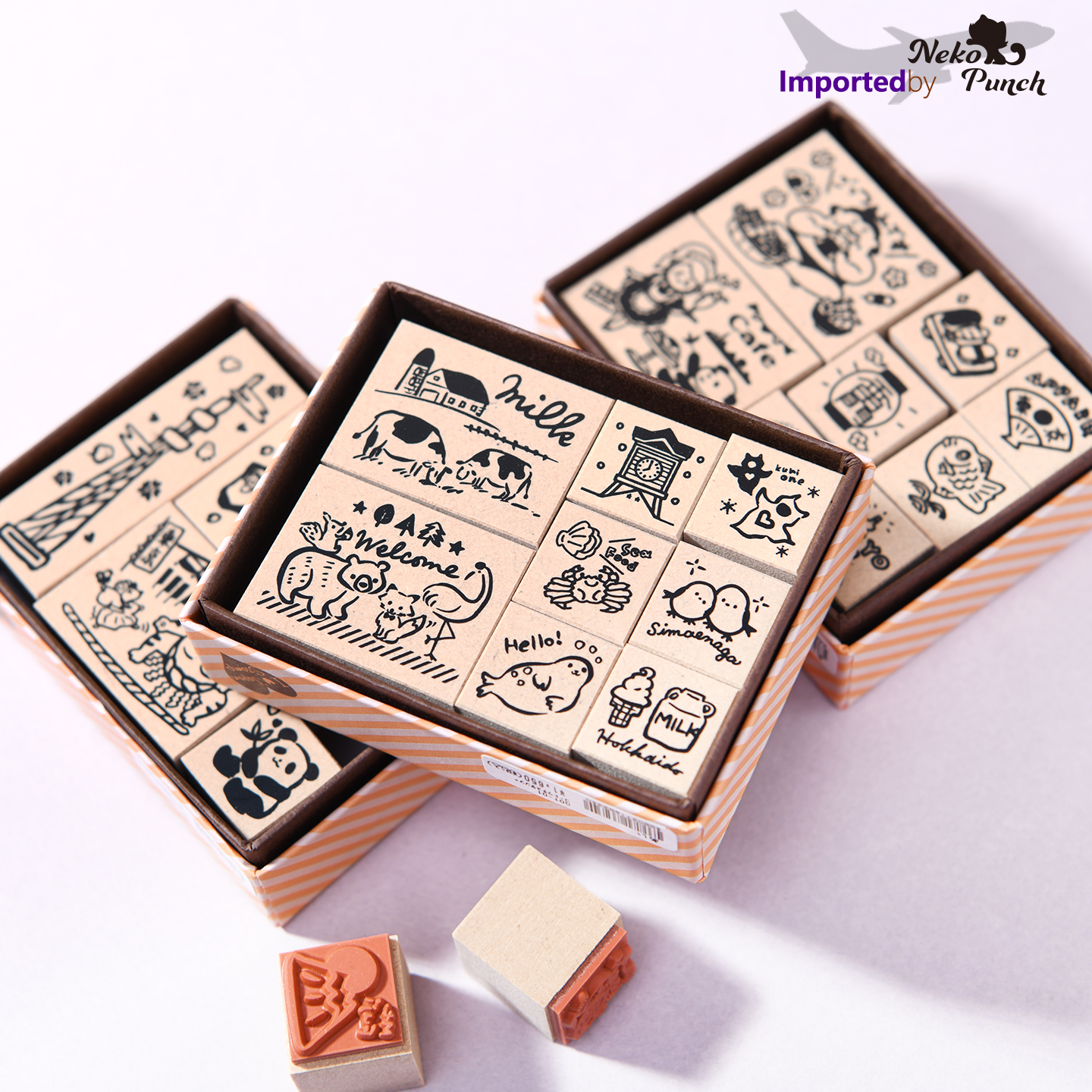 日本制SANBY木制印章盒