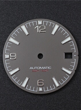 28.5mm字面适用NH35机芯改精工表盘夜光灰色白色绿光蓝光手表配件