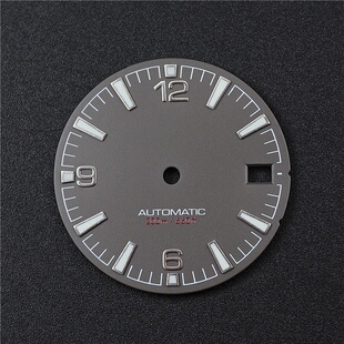 28.5mm字面适用NH35机芯改精工表盘夜光灰色白色绿光蓝光手表配件