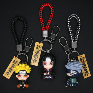 火影忍者钥匙扣挂件仙人鸣人卡卡西宇智波鼬佐助小樱书包背包挂饰