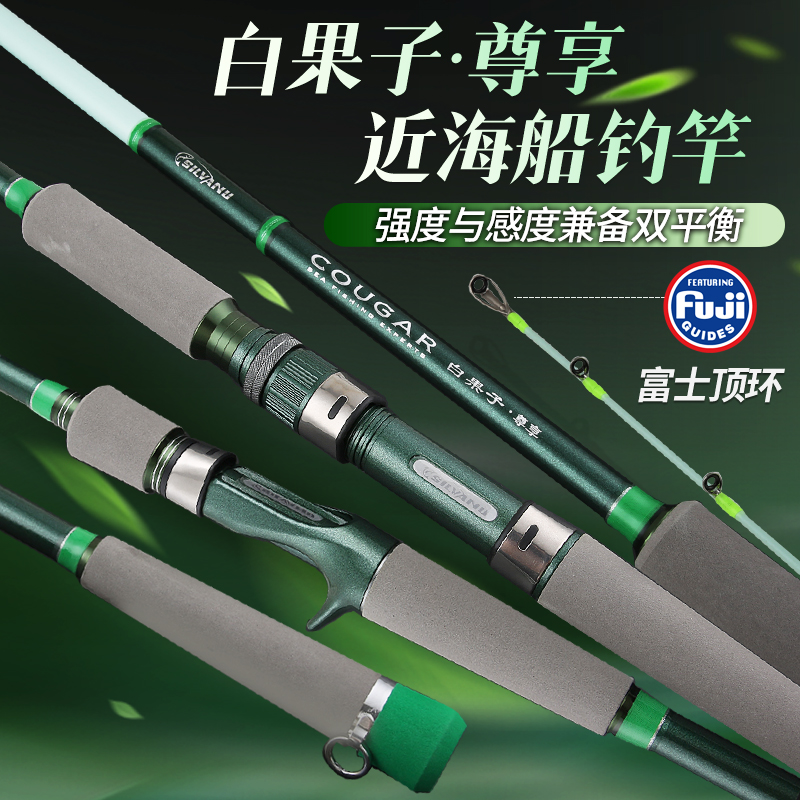 正腾白果子尊享实心夜光船钓竿