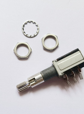 R1260-N1-1C-C1-1 (J2-388)B50K 三联带中点 电位器 柄长30MM