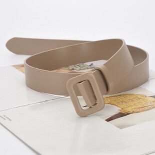 腰带女宽配裙子简约休闲百搭真皮牛皮皮带女款 饰大衣毛衣日韩风 装